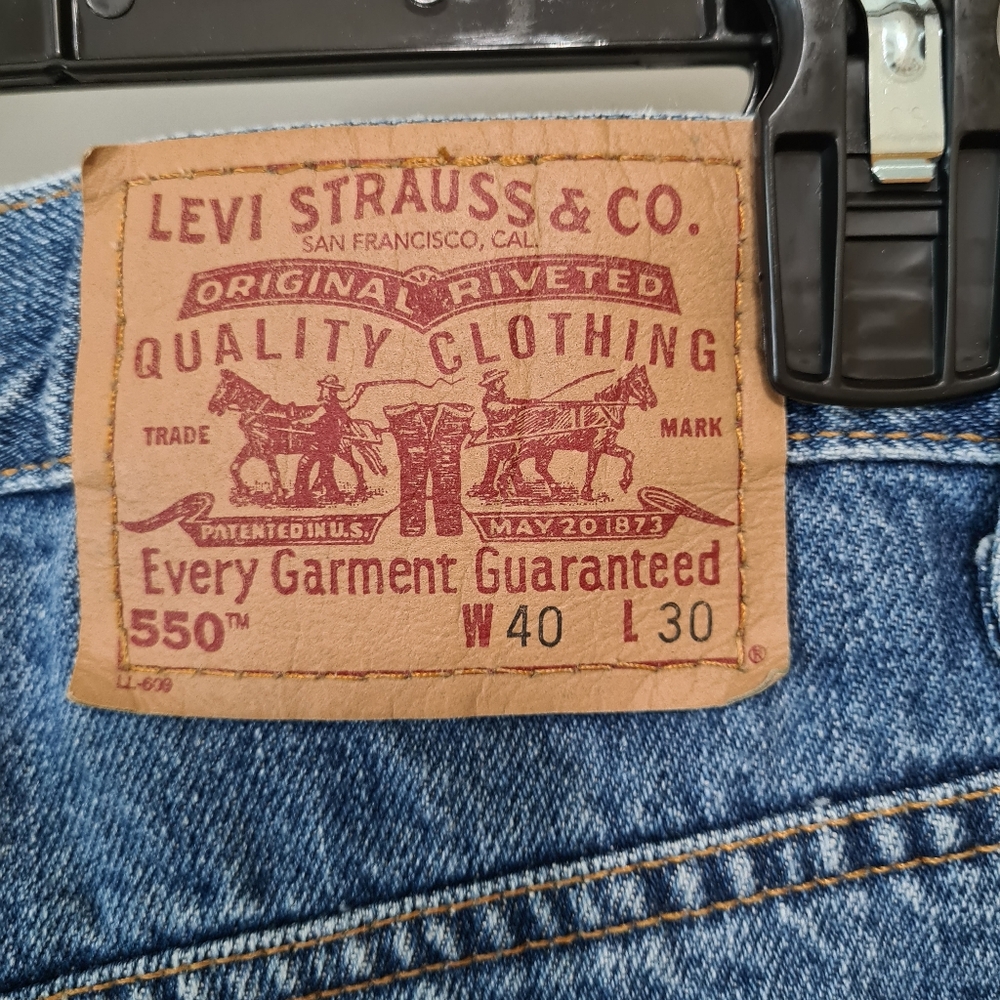Levi's 550 Men's Jeans, Relaxed Fit 40W 30L